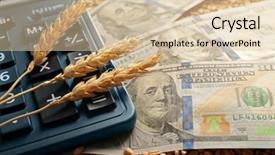  Presentation with grains - Amazing slide deck having grains on wooden background agricultural backdrop and a  colored foreground