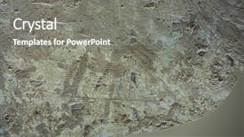  Presentation with great wall travelling - Beautiful theme featuring grainy - brown grungy wall great textures backdrop and a gray colored foreground