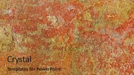  Presentation with design - PPT theme having grainy - brown grungy wall textures background and a red colored foreground