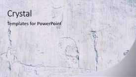  Presentation with grungy white concrete wall - PPT theme with grainy - grungy wall sandstone surface background background and a sky blue colored foreground