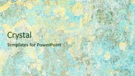  Presentation with wall - PPT theme having grainy - materials grungy wall - great background and a soft green colored foreground