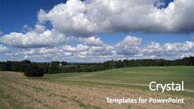  Presentation with rural - Audience pleasing presentation consisting of gramin es - norwegian rural landscape with wheat backdrop and a coral colored foreground