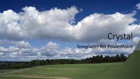  Presentation with rural india paddy field green - Cool new presentation theme with gramin es - norwegian rural landscape with wheat backdrop and a light blue colored foreground