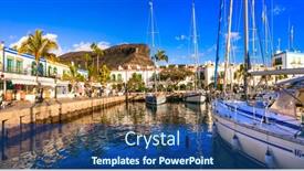  Presentation with sail - Audience pleasing presentation consisting of gran-canaria-grand-canary-scenic backdrop and a ocean colored foreground