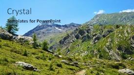  Presentation with national - Slides featuring gran-paradiso-national-park-valle background and a light blue colored foreground