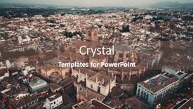  Presentation with granada - Slides with granada-cathedral-aerial-view background and a violet colored foreground