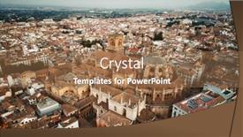  Presentation with granada - PPT layouts enhanced with granada-cathedral-aerial-view background and a coral colored foreground