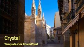  Presentation with granada - Amazing PPT layouts having granada cathedral royal capilla area backdrop and a tawny brown colored foreground