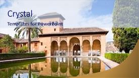  Presentation with granada - Cool new PPT layouts with granada in granada spain backdrop and a sky blue colored foreground