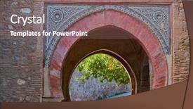  Presentation with history muslim - Beautiful PPT layouts featuring granada of spain wine backdrop and a gray colored foreground