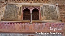  Presentation with history muslim - Beautiful slide deck featuring granada of spain wine backdrop and a coral colored foreground