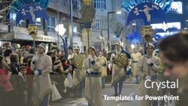  Presentation with granada - Slide deck with stylish handsome young man background and a gray colored foreground