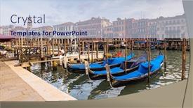  Presentation with architecture city - Cool new slides with grand-canal-of-venice-city backdrop and a lemonade colored foreground