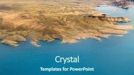  Presentation with grand canyon - Colorful PPT theme enhanced with grand canyon and lake mead backdrop and a  colored foreground