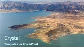  Presentation with helicopter - Beautiful slides featuring grand canyon and lake mead backdrop and a ocean colored foreground