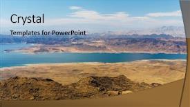  Presentation with grand canyon - Colorful PPT layouts enhanced with grand canyon and lake mead backdrop and a light blue colored foreground