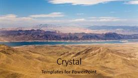  Presentation with grand canyon - Audience pleasing slides consisting of grand canyon and lake mead backdrop and a gold colored foreground