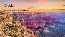  Presentation with grand canyon - Amazing slide set having grand canyon arizona usa backdrop and a coral colored foreground