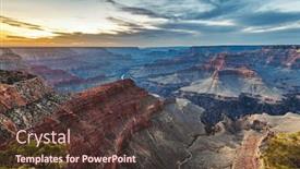  Presentation with grand canyon - Theme with grand-canyon-arizona-usa and a  colored foreground