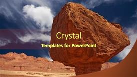  Presentation with boulder - Slide deck consisting of grand canyon boulder background and a tawny brown colored foreground