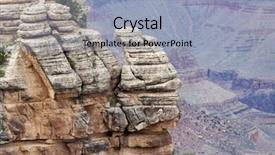 Presentation with grand canyon - Beautiful presentation design featuring grand canyon national park arizona usa backdrop and a light blue colored foreground