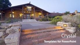  Presentation with grand canyon - Colorful presentation design enhanced with grand-canyon-usa-august-30 backdrop and a gray colored foreground