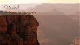  Presentation with grand canyon - Theme consisting of grand canyon background and a cream colored foreground