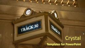  Presentation with manhattan - PPT theme consisting of grand-central-train-station-manhattan background and a  colored foreground