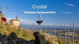  Presentation with vineyard - Theme enhanced with grand-cru-vineyard-and-chapel background and a teal colored foreground