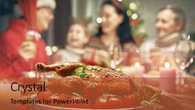 Presentation with merry christmas - Beautiful PPT layouts featuring grand father - merry christmas happy family are backdrop and a  colored foreground