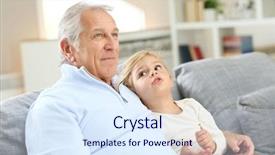  Presentation with grandfather - Slide set featuring grand father - portrait of grandfather with little background and a  colored foreground