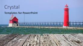  Presentation with usa - Presentation theme featuring grand-haven-south-pierhead-inner background and a light blue colored foreground