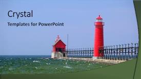  Presentation with usa - Amazing slides having grand haven south pierhead inner backdrop and a light blue colored foreground