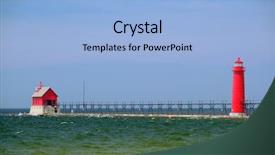  Presentation with usa - Beautiful PPT theme featuring grand haven south pierhead inner backdrop and a  colored foreground
