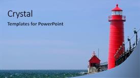  Presentation with usa - Amazing presentation design having grand haven south pierhead inner backdrop and a light blue colored foreground