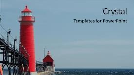  Presentation with usa - Audience pleasing slide set consisting of grand haven south pierhead inner backdrop and a  colored foreground