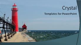  Presentation with south sudan usa - Presentation theme enhanced with grand haven south pierhead inner background and a light blue colored foreground