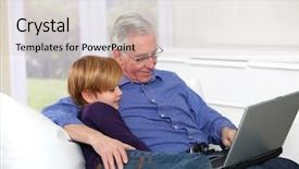  Presentation with young man holdng laptop on lap money - Presentation having fit couple walking down trail smiling at camera holding mountain bikes on a sunny day background and a gray colored foreground