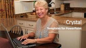  Presentation with kitchen fires - Beautiful theme featuring grand-ma in the kitchen backdrop and a coral colored foreground