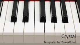  Presentation with musical instruments piano keys and - Amazing PPT layouts having secured with lock vehicle security backdrop and a white colored foreground