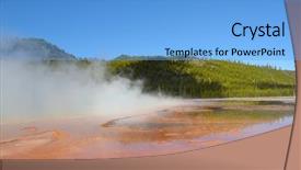  Presentation with third world - Cool new theme with grand prismatic spring at midway backdrop and a light blue colored foreground