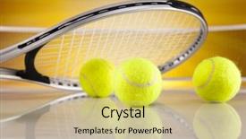  Presentation with tennis - Colorful slide deck enhanced with nurse with tablet pc computer backdrop and a lemonade colored foreground