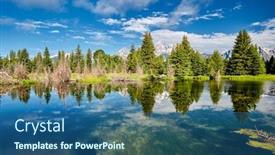  Presentation with teton - Amazing slide set having grand-teton-mountains-from-schwabacher backdrop and a ocean colored foreground
