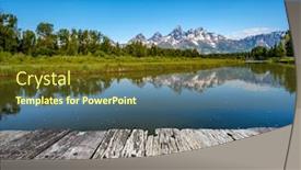  Presentation with teton - Amazing theme having grand-teton-mountains-from-schwabacher backdrop and a tawny brown colored foreground