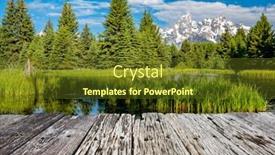  Presentation with teton - Colorful slide set enhanced with grand-teton-mountains-from-schwabacher backdrop and a tawny brown colored foreground