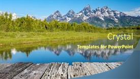  Presentation with teton - Slide deck with grand-teton-mountains-from-schwabacher background and a tawny brown colored foreground