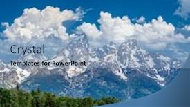  Presentation with park - Amazing PPT theme having grand-teton-mountains-from-schwabacher backdrop and a light blue colored foreground