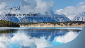  Presentation with teton - Colorful theme enhanced with grand-teton-national-park-wyoming backdrop and a light blue colored foreground