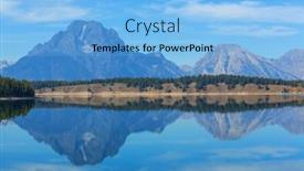 Presentation with teton - Colorful presentation design enhanced with grand-teton-national-park-wyoming backdrop and a light blue colored foreground