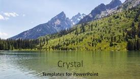  Presentation with teton - PPT theme with grand-teton-national-park-wyoming background and a tawny brown colored foreground